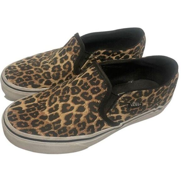 Leopard Van Slip Ons - Picture 1 of 5